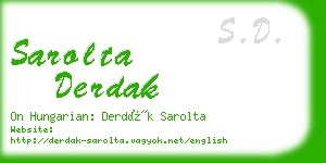 sarolta derdak business card